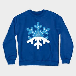 Snowflakes within Snowflake Crewneck Sweatshirt